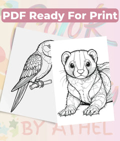 Patchwork Domestic Animals Coloring Book Bundle - CraftNest - Digital Crafting and Art