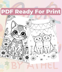 Dia de los Muertos Cats Coloring Book Bundle - CraftNest - Digital Crafting and Art