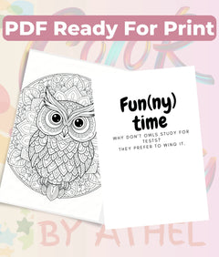 Owl Mandala Coloring Book Bundle - CraftNest - Digital Crafting and Art