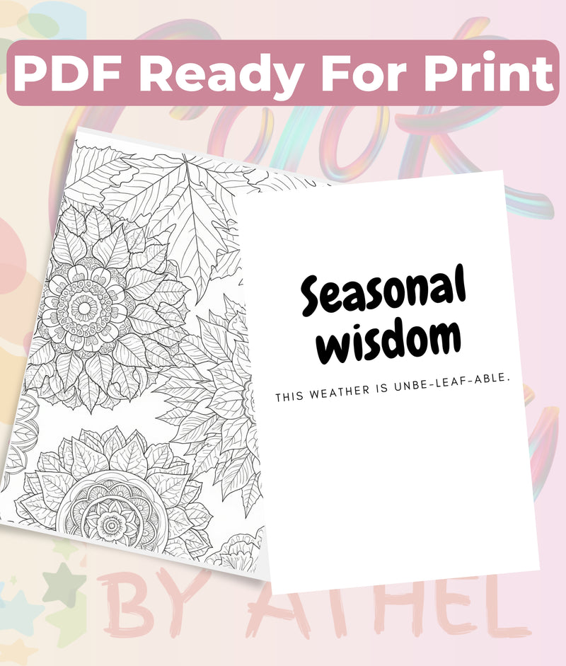 Fall Mandala & Patterns Coloring Books Bundle - CraftNest - Digital Crafting and Art