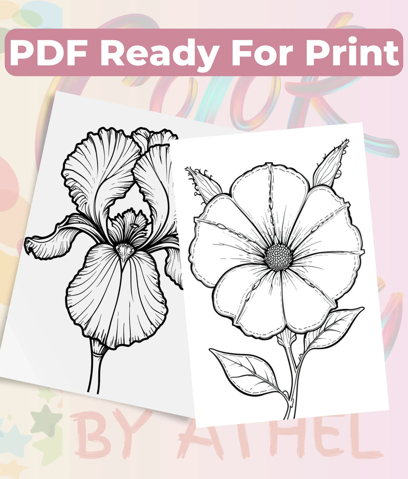 PatchworkStitched Vol 4 Flowers Coloring Books Bundle - CraftNest - Digital Crafting and Art