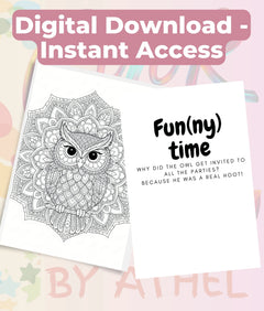 Owl Mandala Coloring Book Bundle - CraftNest - Digital Crafting and Art