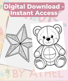 PatchworkStitched Coloring Books Bundle Vol 1 - CraftNest - Digital Crafting and Art