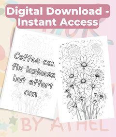 Celestial Garden Motivational Coloring Book Bundle - CraftNest - Digital Crafting and Art