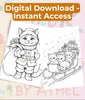 Autumn Cats Coloring Book Bundle