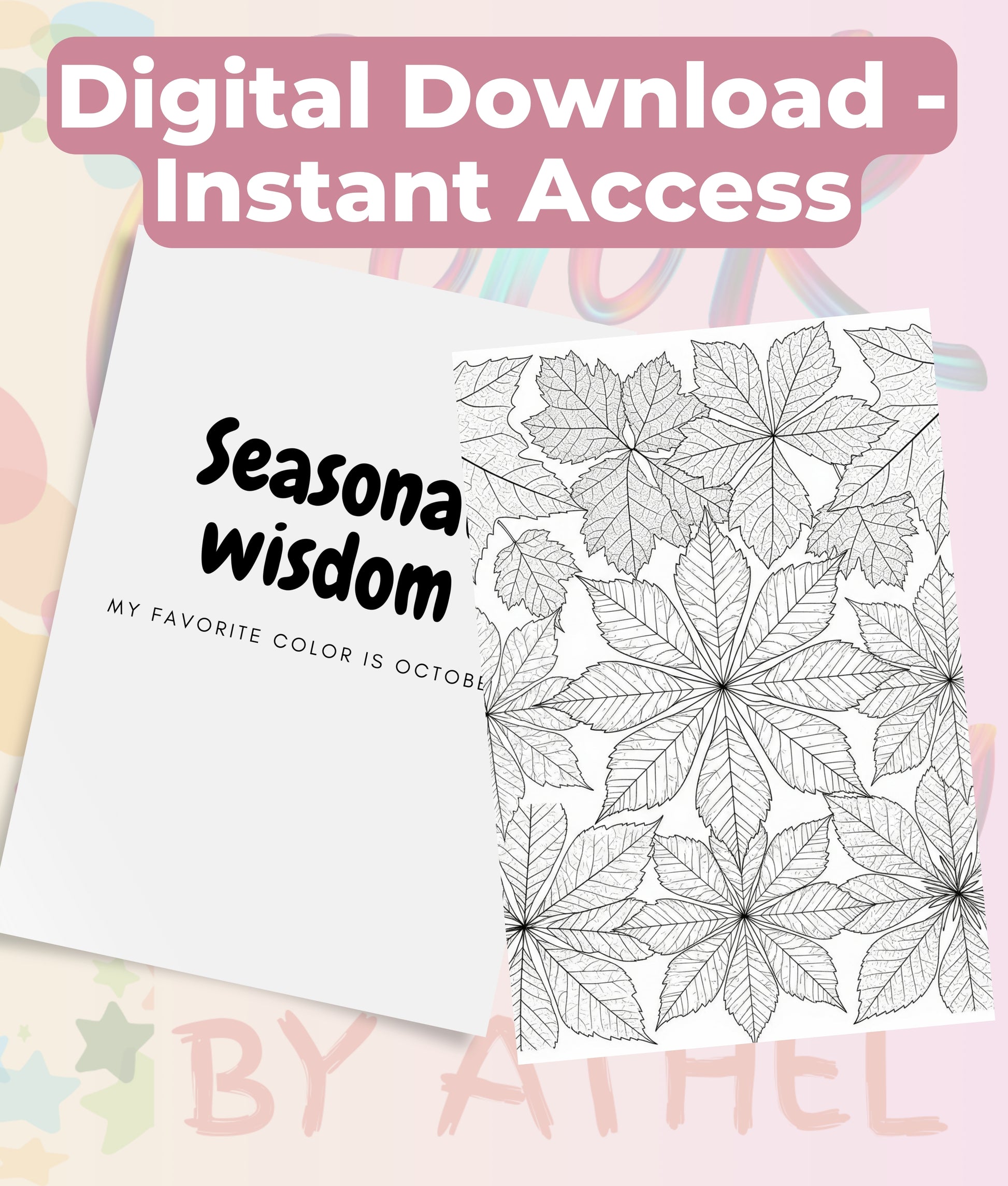 Fall Mandala & Patterns Coloring Books Bundle - CraftNest - Digital Crafting and Art