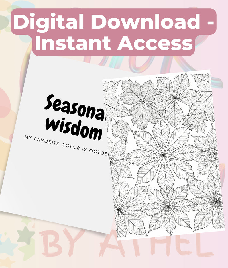 Fall Mandala & Patterns Coloring Books Bundle - CraftNest - Digital Crafting and Art