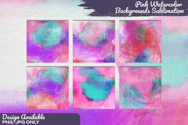 Pink Backgrounds Clipart Bundle
