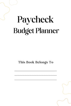 Paycheck Budget Planner for Effective Financial Management - CraftNest - Digital Crafting and Art
