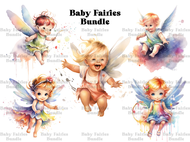 Baby Fairies Clipart - CraftNest