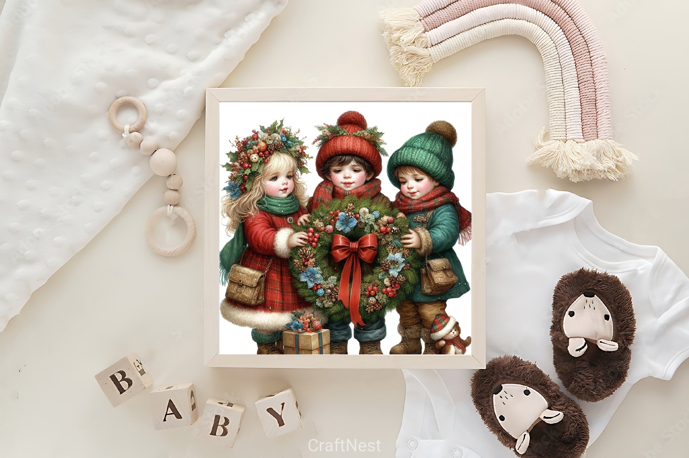 Vintage Christmas Clipart Bundle - CraftNest - Digital Crafting and Art