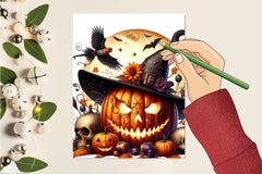 Halloween Jack O Lantern Clipart Bundle - CraftNest - Digital Crafting and Art