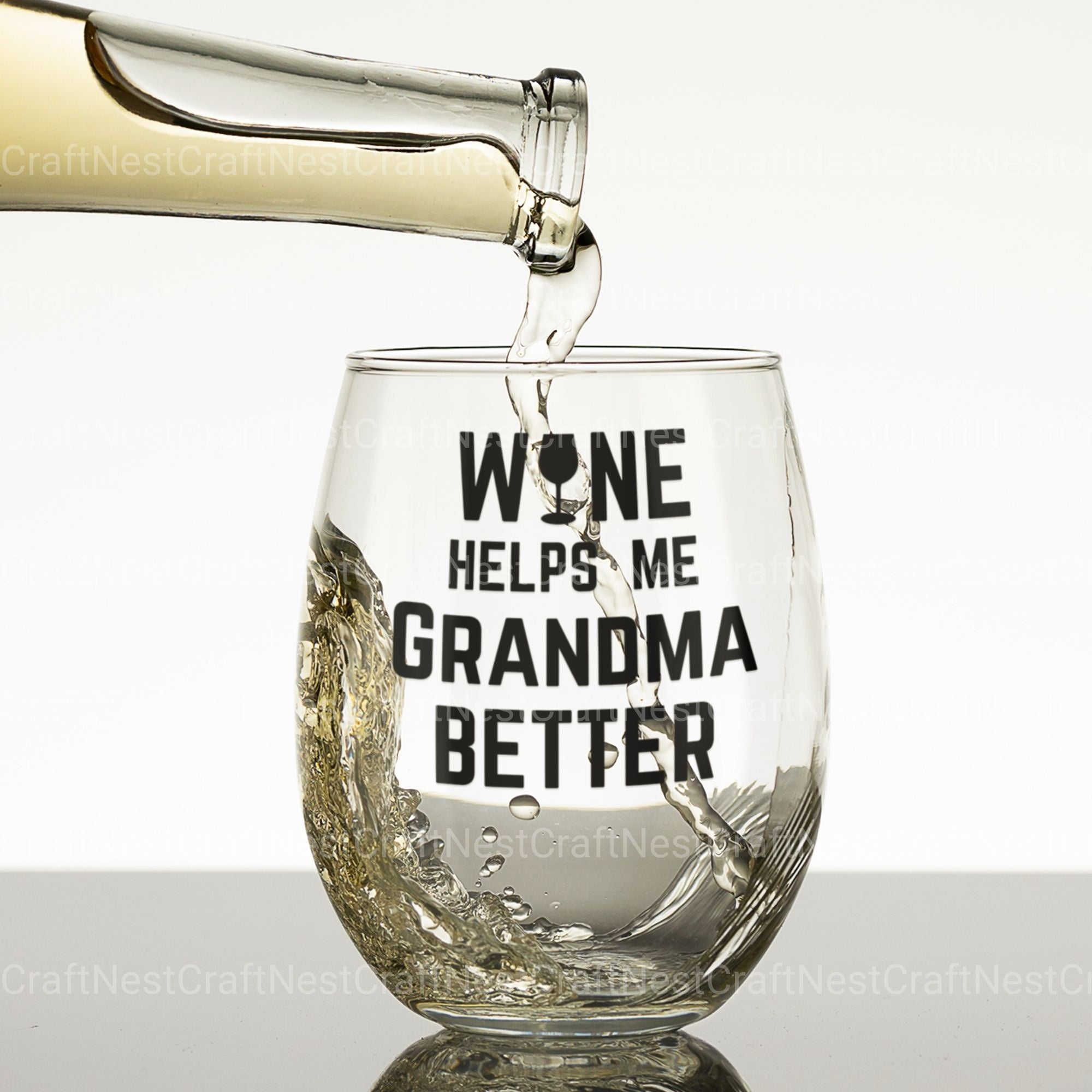 Wine Helps Me Grandma Better Bundle - CraftNest - Digital Crafting and Art