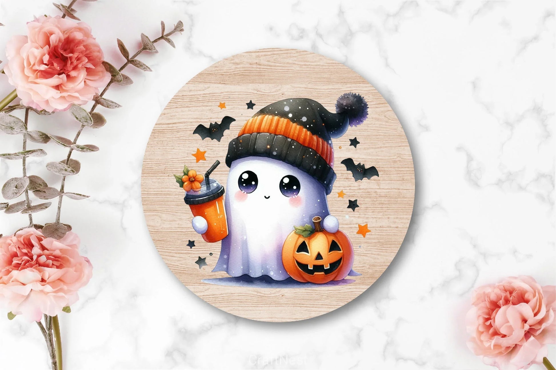 Cute Ghost Cute Halloween Clipart Bundle 13 - CraftNest - Digital Crafting and Art