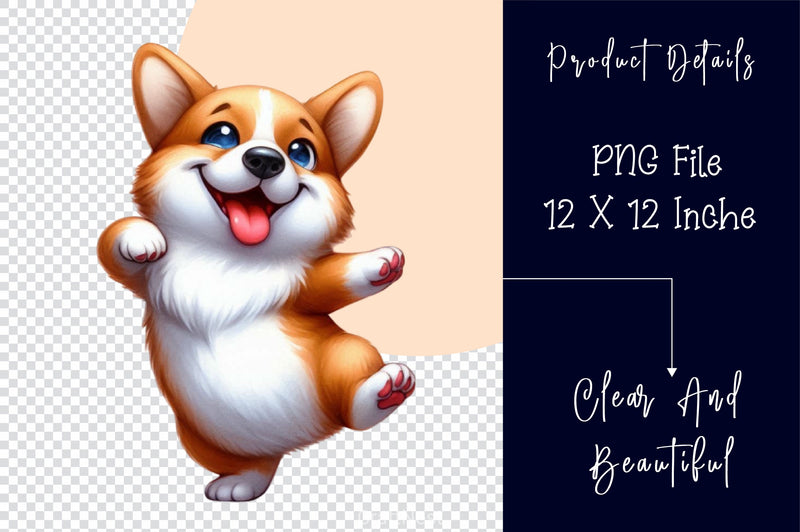 Cute Corgi Dog Funny Dog Clipart Bundle - CraftNest - Digital Crafting and Art