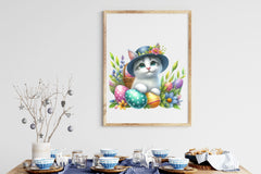 Easter Cat Peeking Clipart Bundle 2 - CraftNest - Digital Crafting and Art