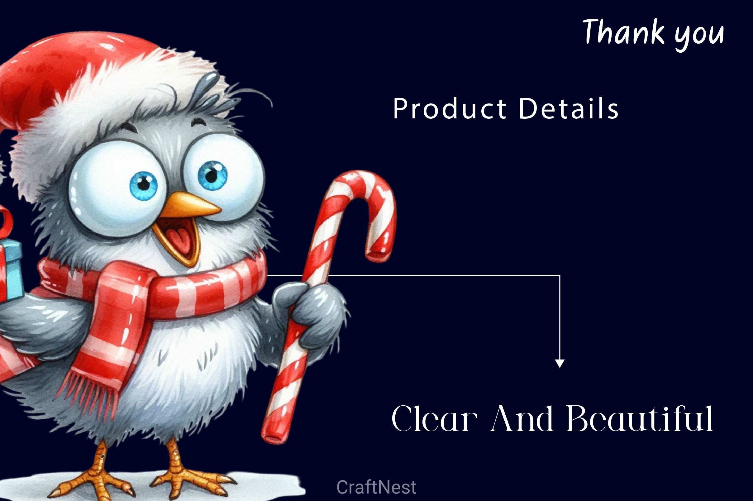 Christmas Birds Funny Birds Clipart Bundle - CraftNest - Digital Crafting and Art