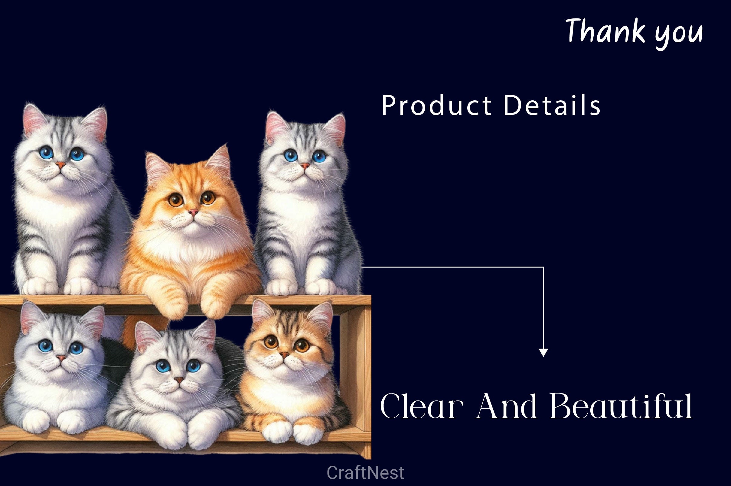 Cats Clipart Bundle - CraftNest - Digital Crafting and Art