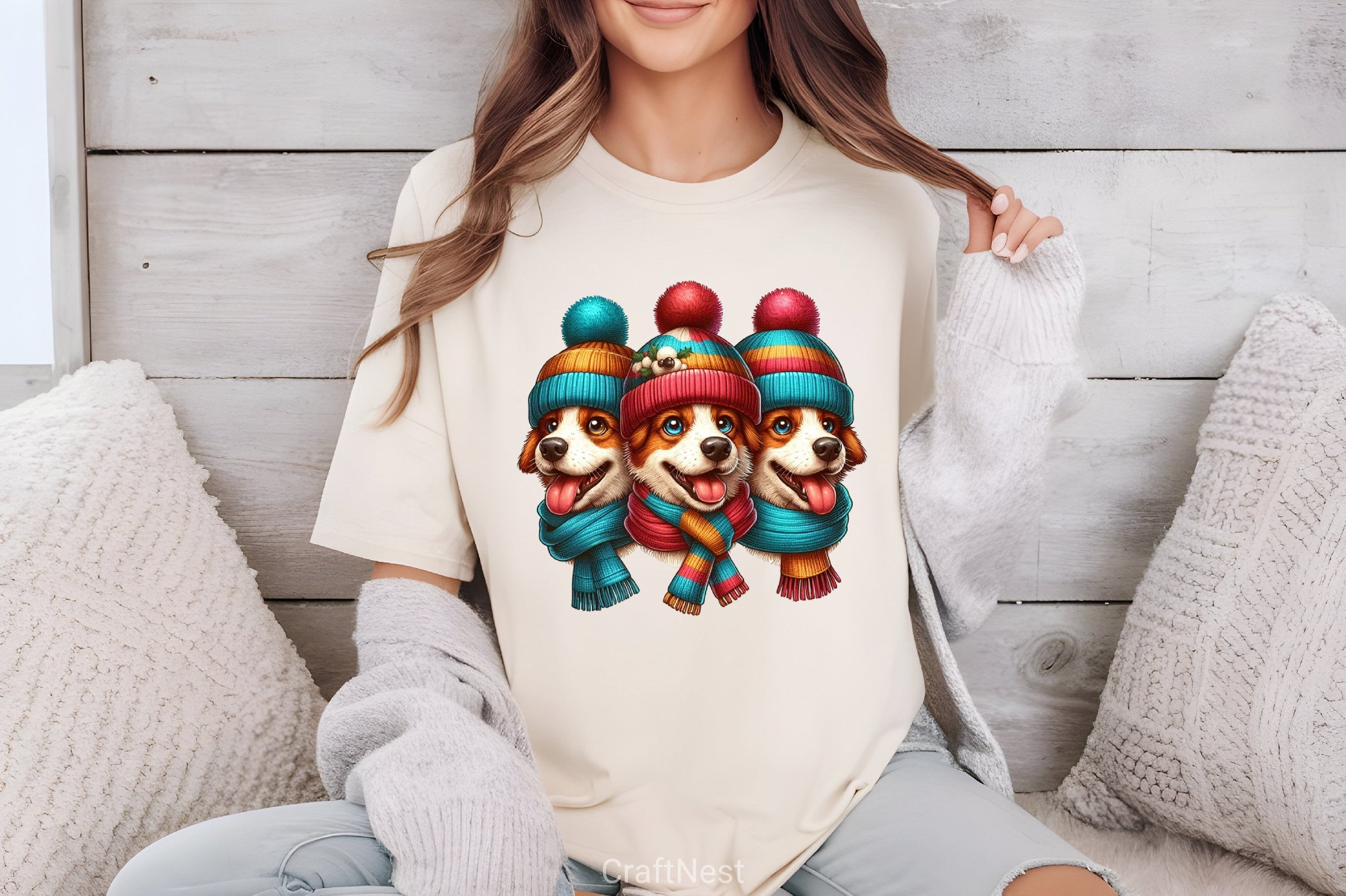 Winter Dogs Clipart Bundle - CraftNest - Digital Crafting and Art