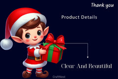 Christmas Elf Christmas Clipart Bundle 2 - CraftNest - Digital Crafting and Art