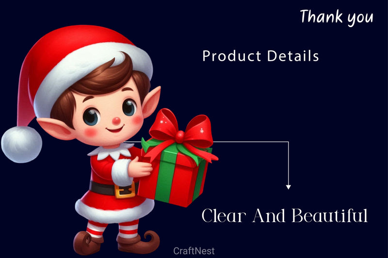 Christmas Elf Christmas Clipart Bundle 2 - CraftNest - Digital Crafting and Art