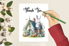 Easter Bunny House Clipart Bundle 2 - CraftNest - Digital Crafting and Art