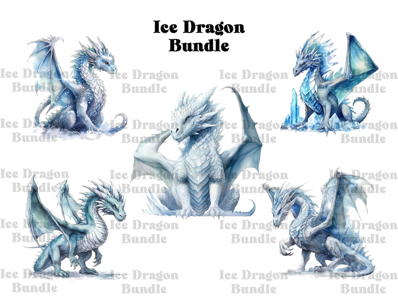 Ice Dragon Clipart - CraftNest