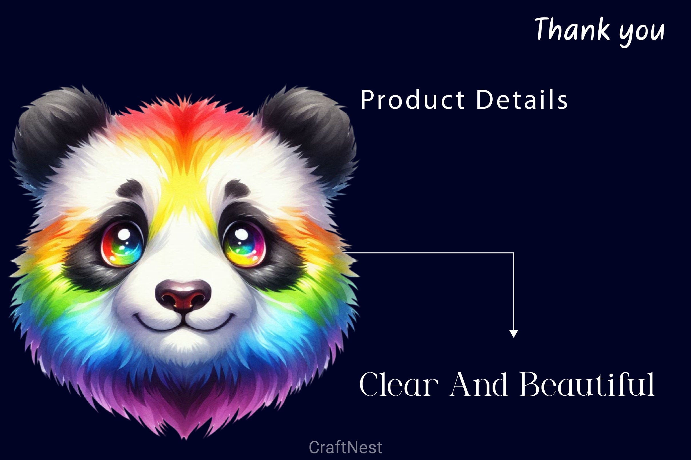 Rainbow Animals Cute Animal Clipart Bundle - CraftNest - Digital Crafting and Art