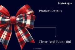 Christmas Plaid Bows Clipart Bundle - CraftNest - Digital Crafting and Art
