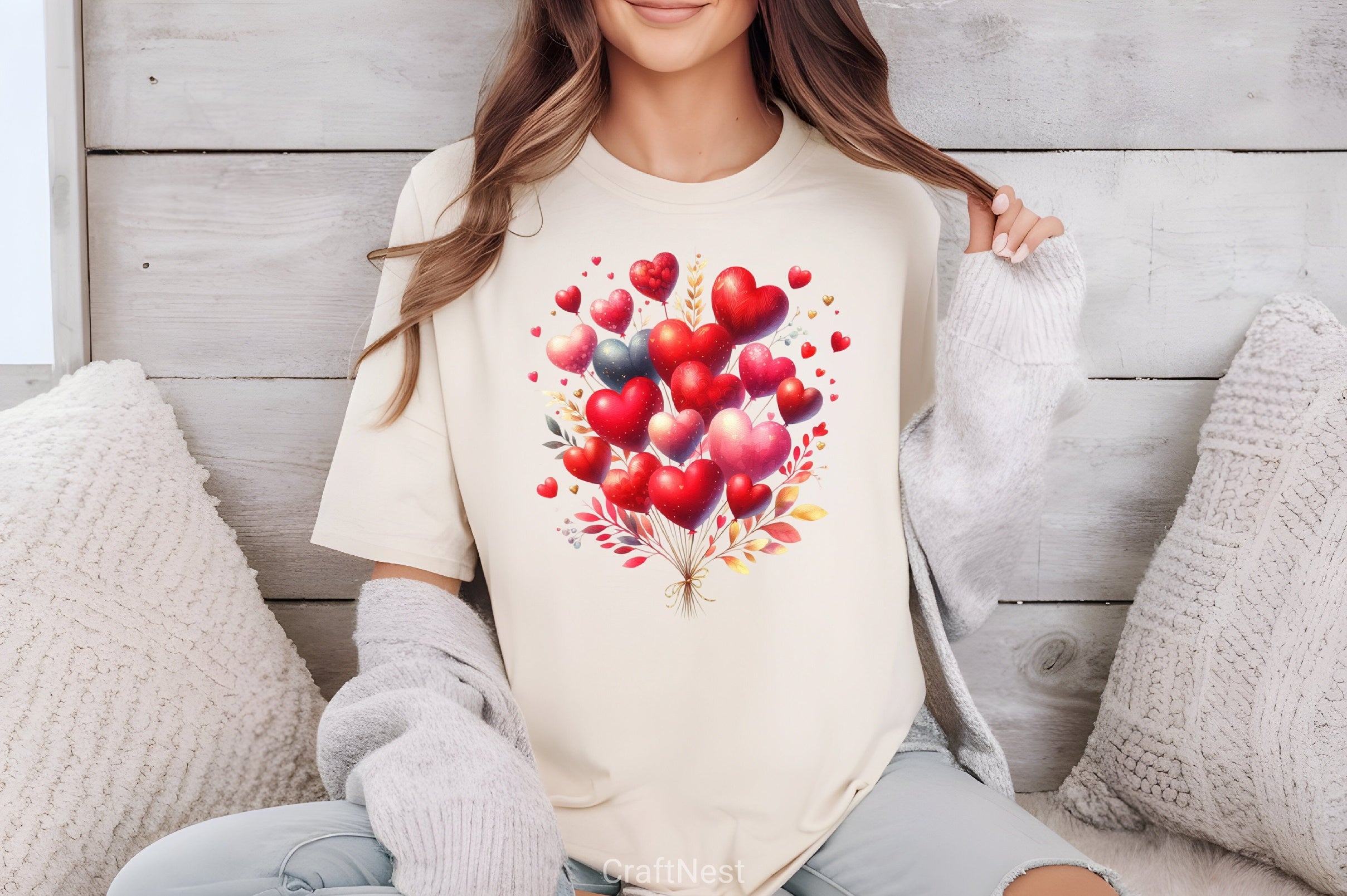 Valentine's Day Balloon Clipart Bundle - CraftNest - Digital Crafting and Art