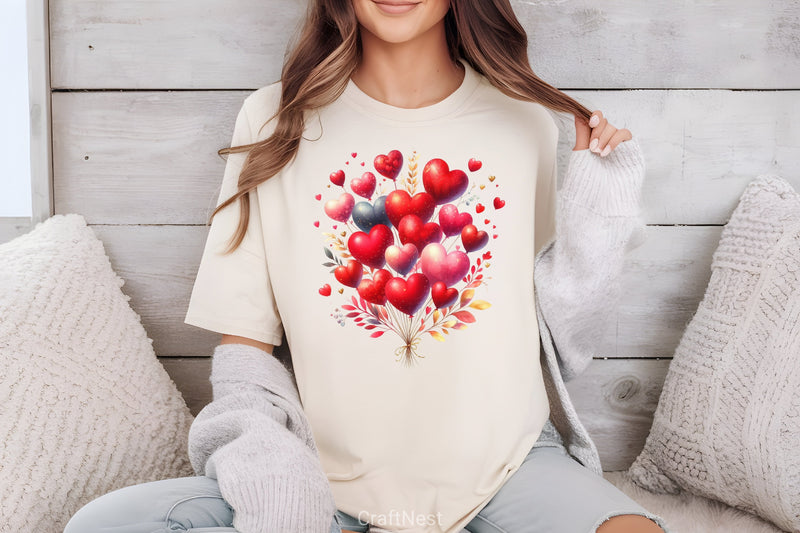 Valentine's Day Balloon Clipart Bundle - CraftNest - Digital Crafting and Art