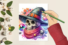 Witch Skull Clipart Bundle - CraftNest - Digital Crafting and Art