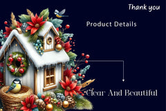 Christmas Bird House Clipart Bundle 4 - CraftNest - Digital Crafting and Art