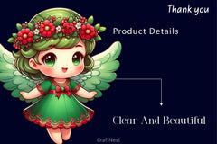 Cute Christmas Angels Clipart Bundle - CraftNest - Digital Crafting and Art