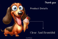 Cute And Funny Dachshund Clipart Bundle - CraftNest - Digital Crafting and Art