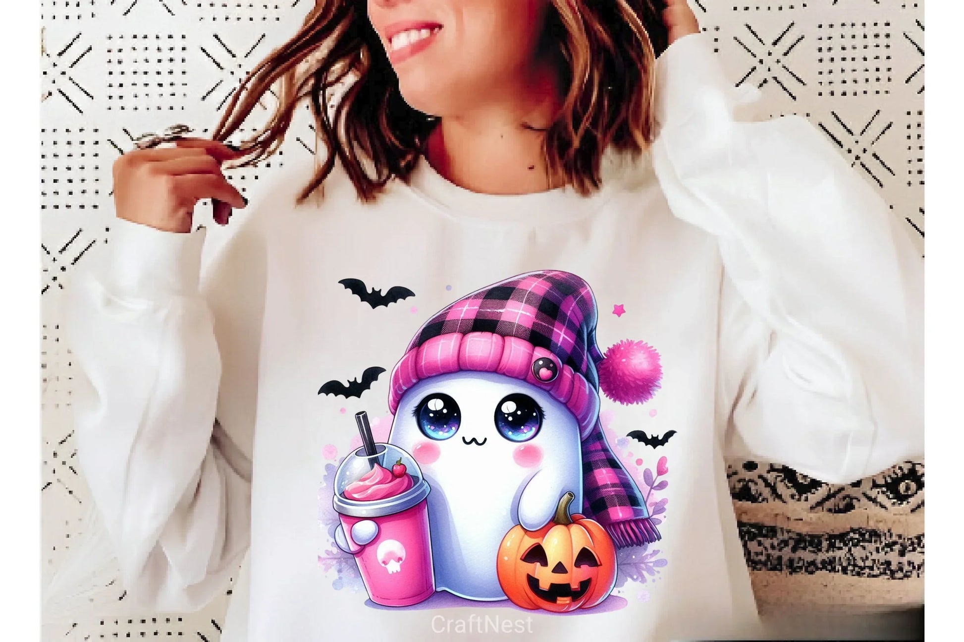 Cute Ghost Cute Halloween Clipart Bundle 3 - CraftNest - Digital Crafting and Art