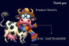 Funny Cows Cute Cow Farm Clipart Bundle - CraftNest - Digital Crafting and Art