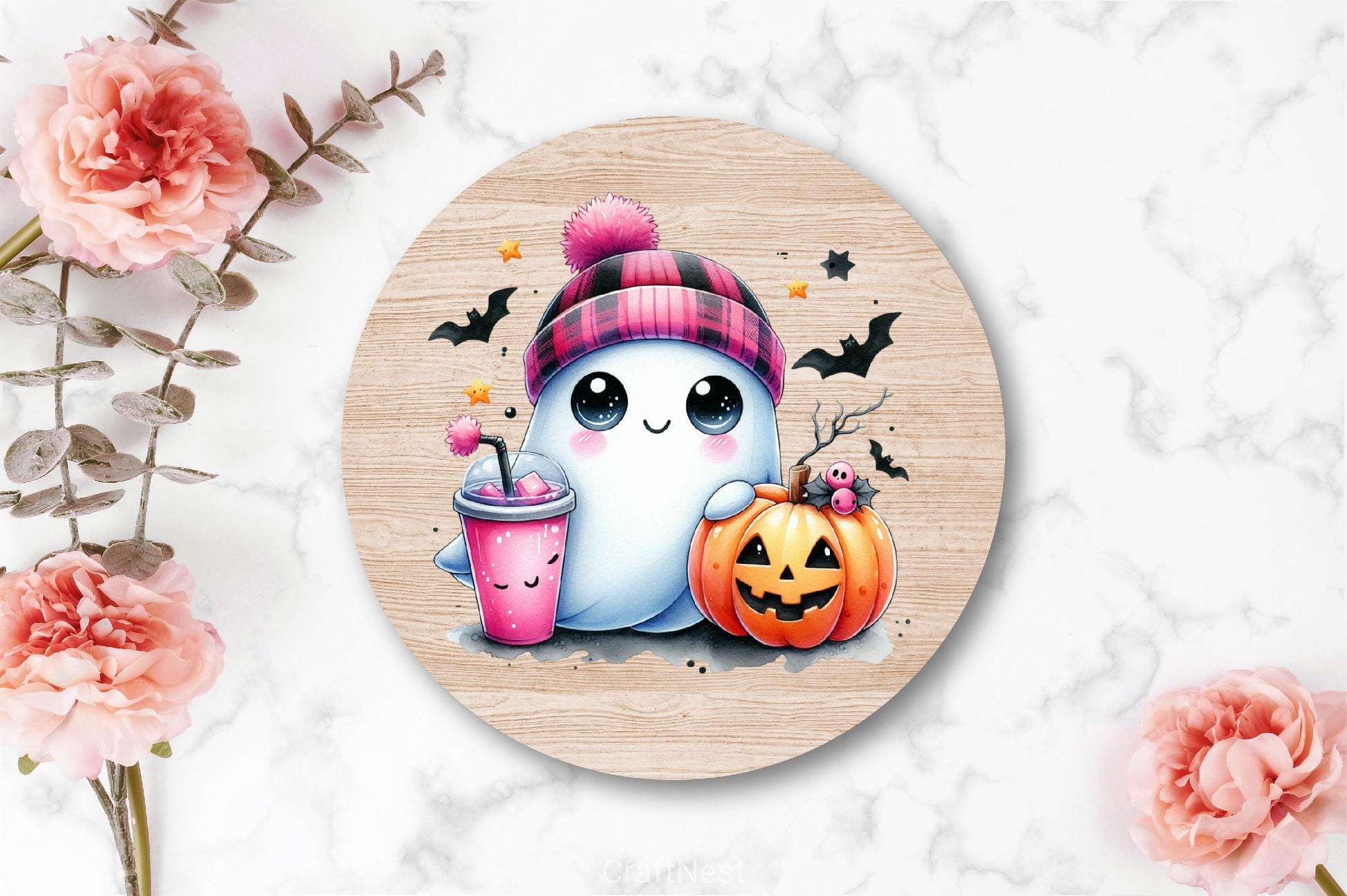 Cute Ghost Cute Halloween Clipart Bundle 20 - CraftNest - Digital Crafting and Art