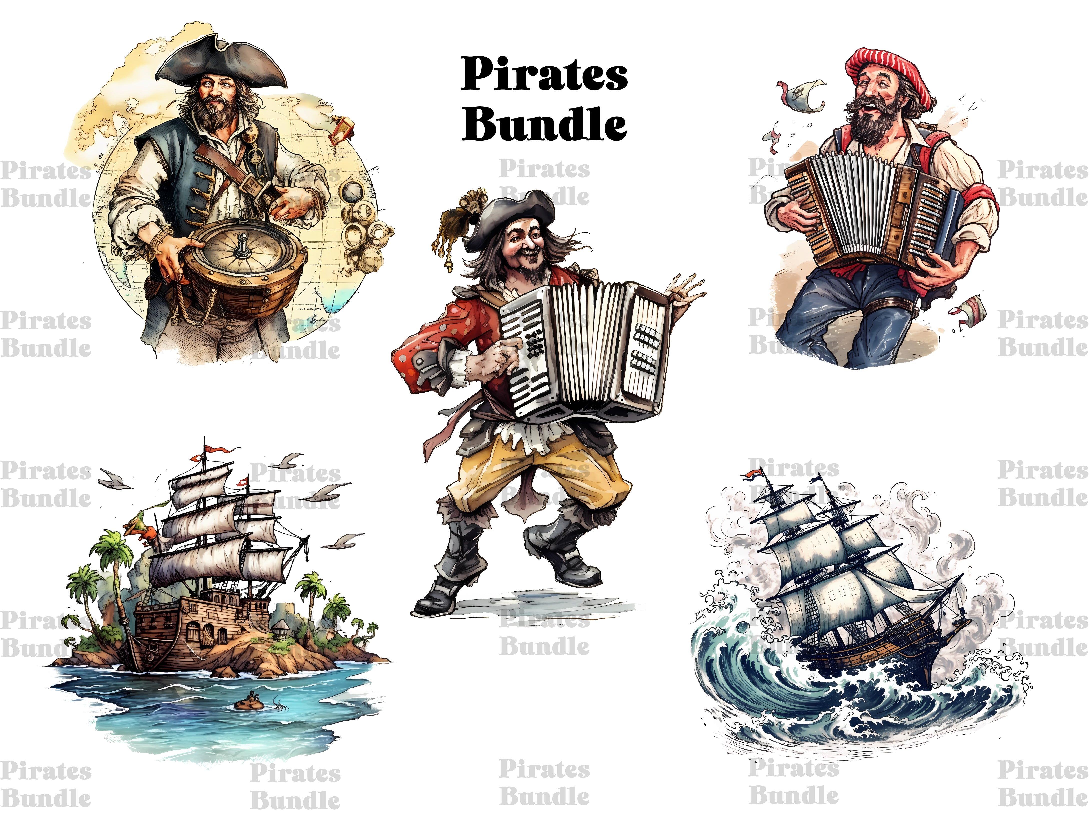 Pirates Clipart - CraftNest