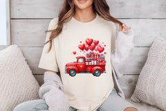 Valentine Red Trucks Clipart Bundle - CraftNest - Digital Crafting and Art