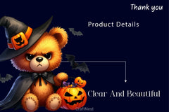 Halloween Teddy Bear Clipart Bundle - CraftNest - Digital Crafting and Art