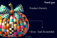 Checkered Pumpkin Clipart Bundle 2 - CraftNest - Digital Crafting and Art