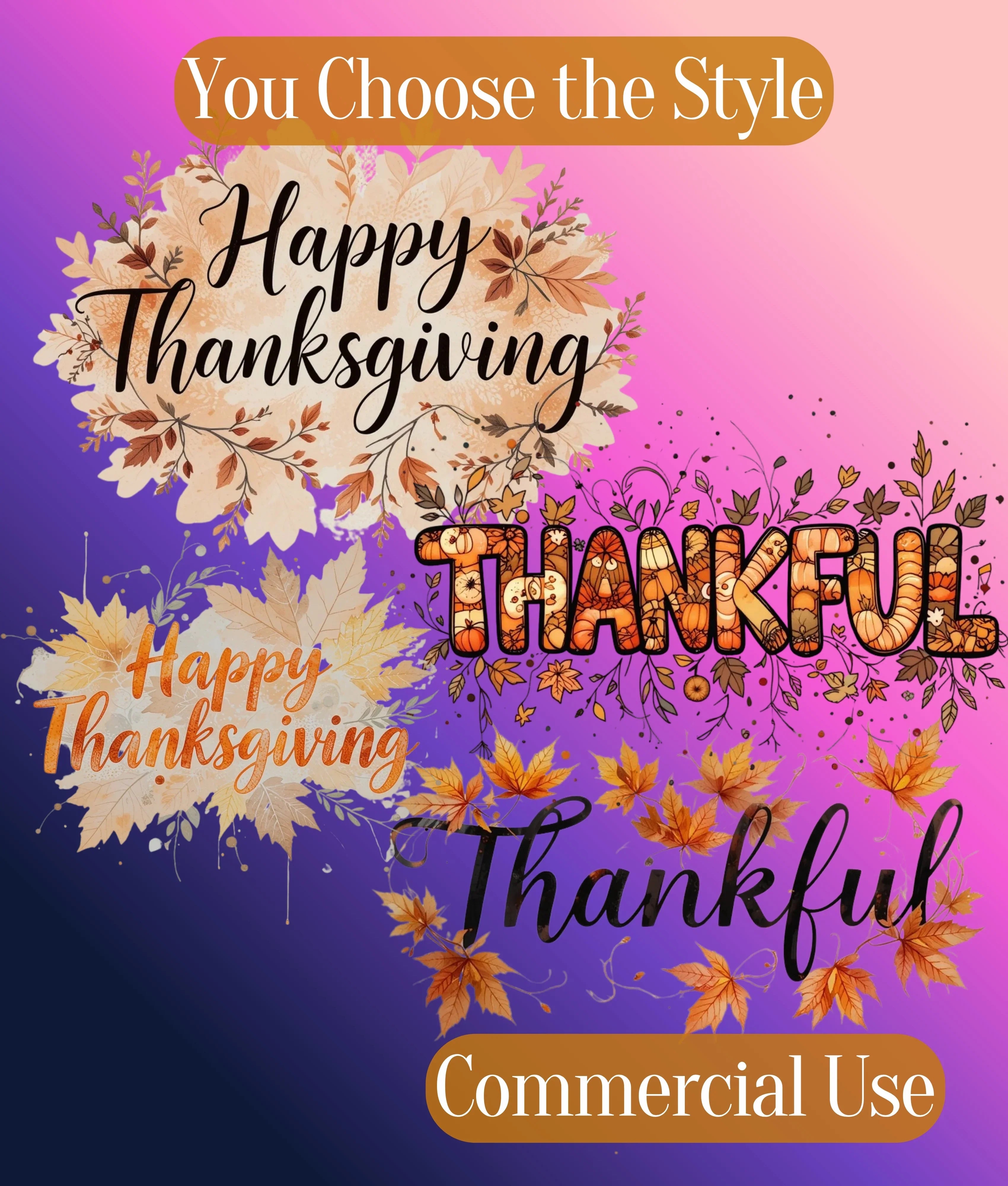 Thanksgiving Clipart Bundle - CraftNest - Digital Crafting and Art