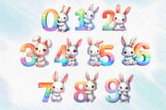 Easter Bunny Alphabet Clipart Bundle 2 - CraftNest - Digital Crafting and Art