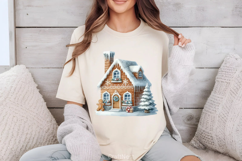 Gingerbread House Christmas Clipart Bundle - CraftNest - Digital Crafting and Art