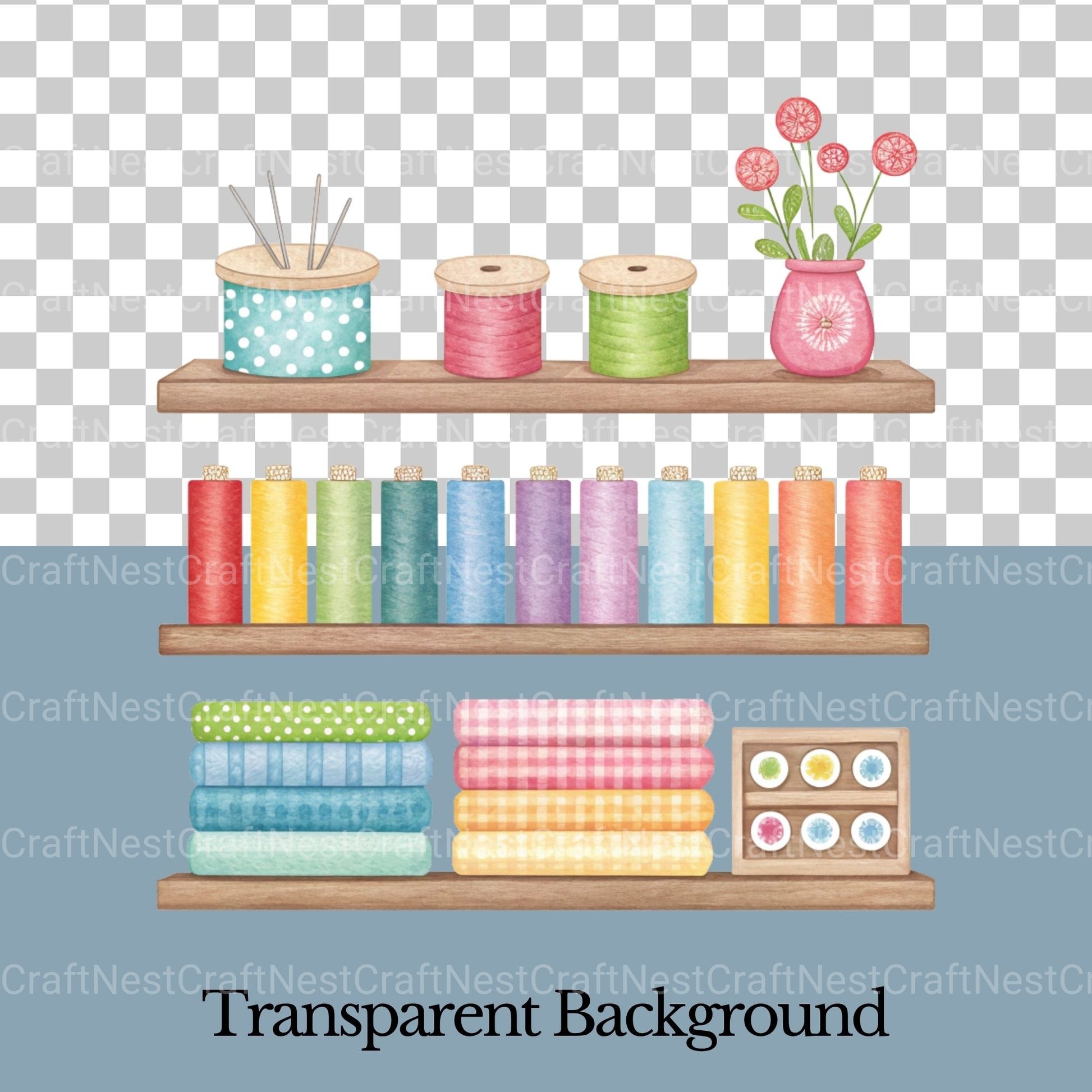 Sewing Whimsical Clipart Bundle - CraftNest - Digital Crafting and Art