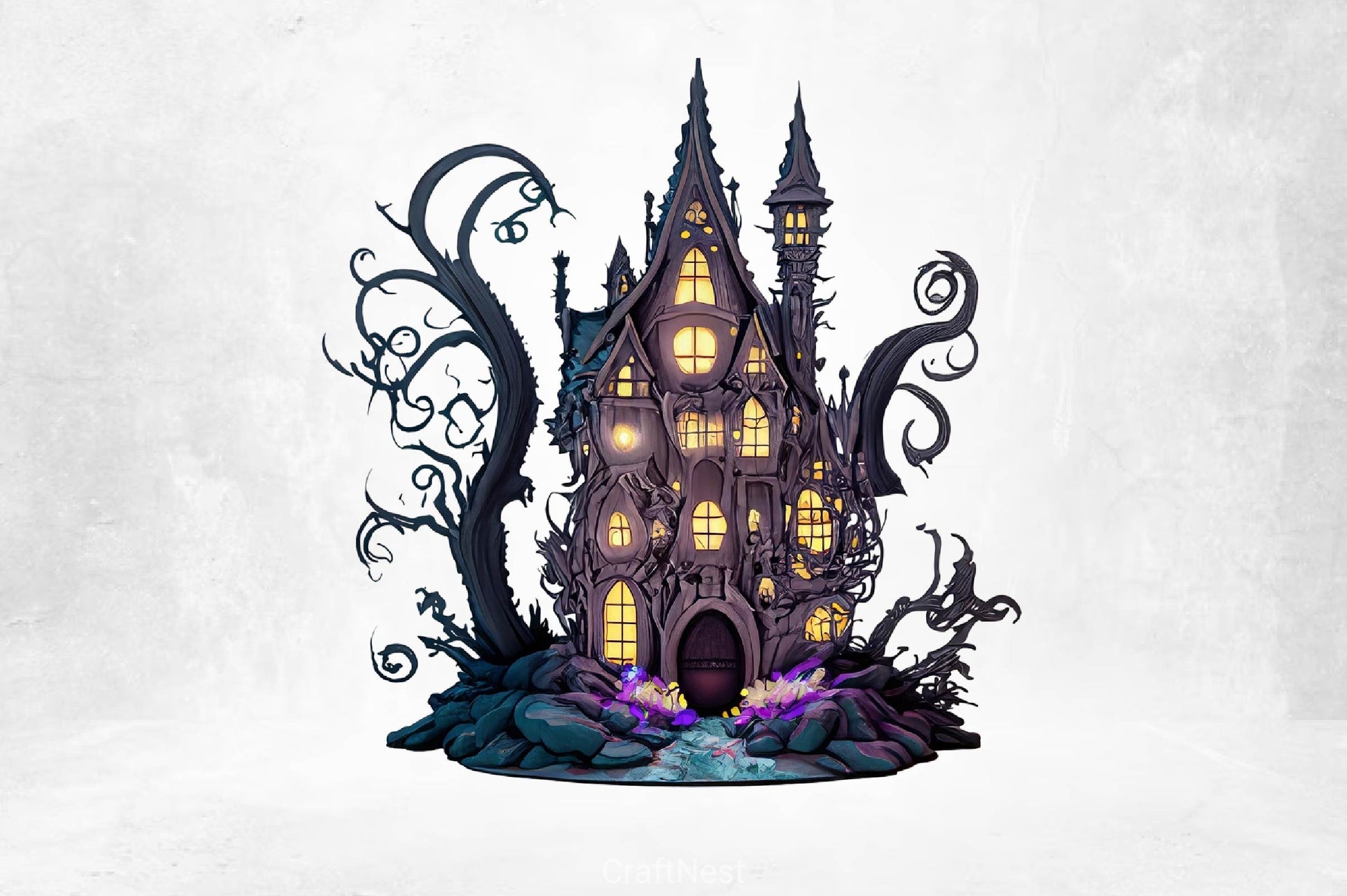 Gothic Fairy House Clipart Bundle - CraftNest - Digital Crafting and Art