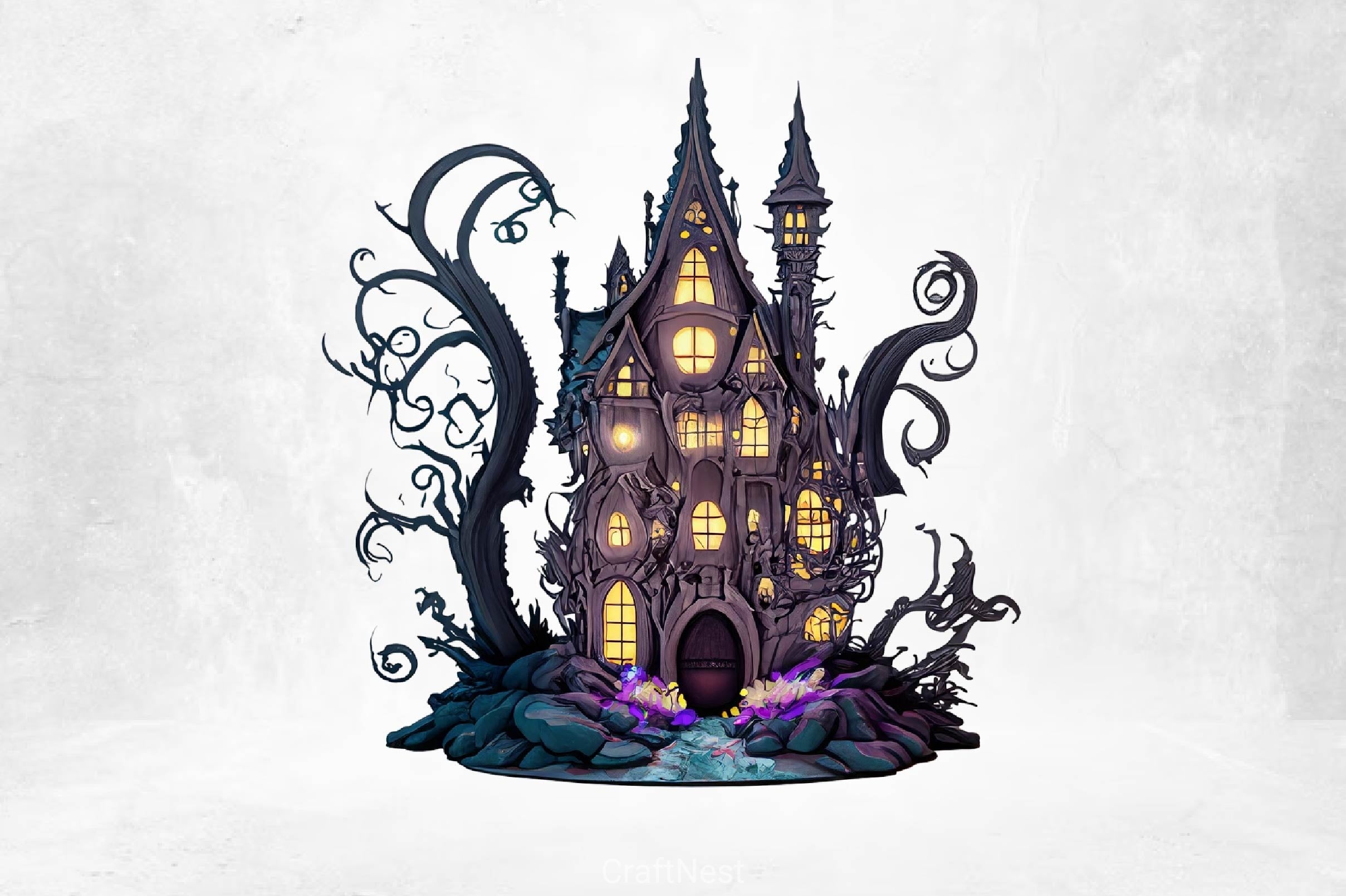 Gothic Fairy House Clipart Bundle - CraftNest - Digital Crafting and Art