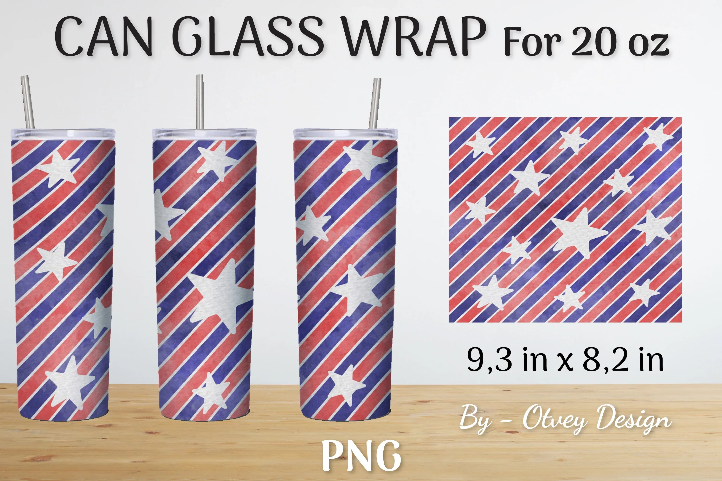 Patriotic 20 oz Tumbler Wraps SVG Bundle - CraftNest - Digital Crafting and Art