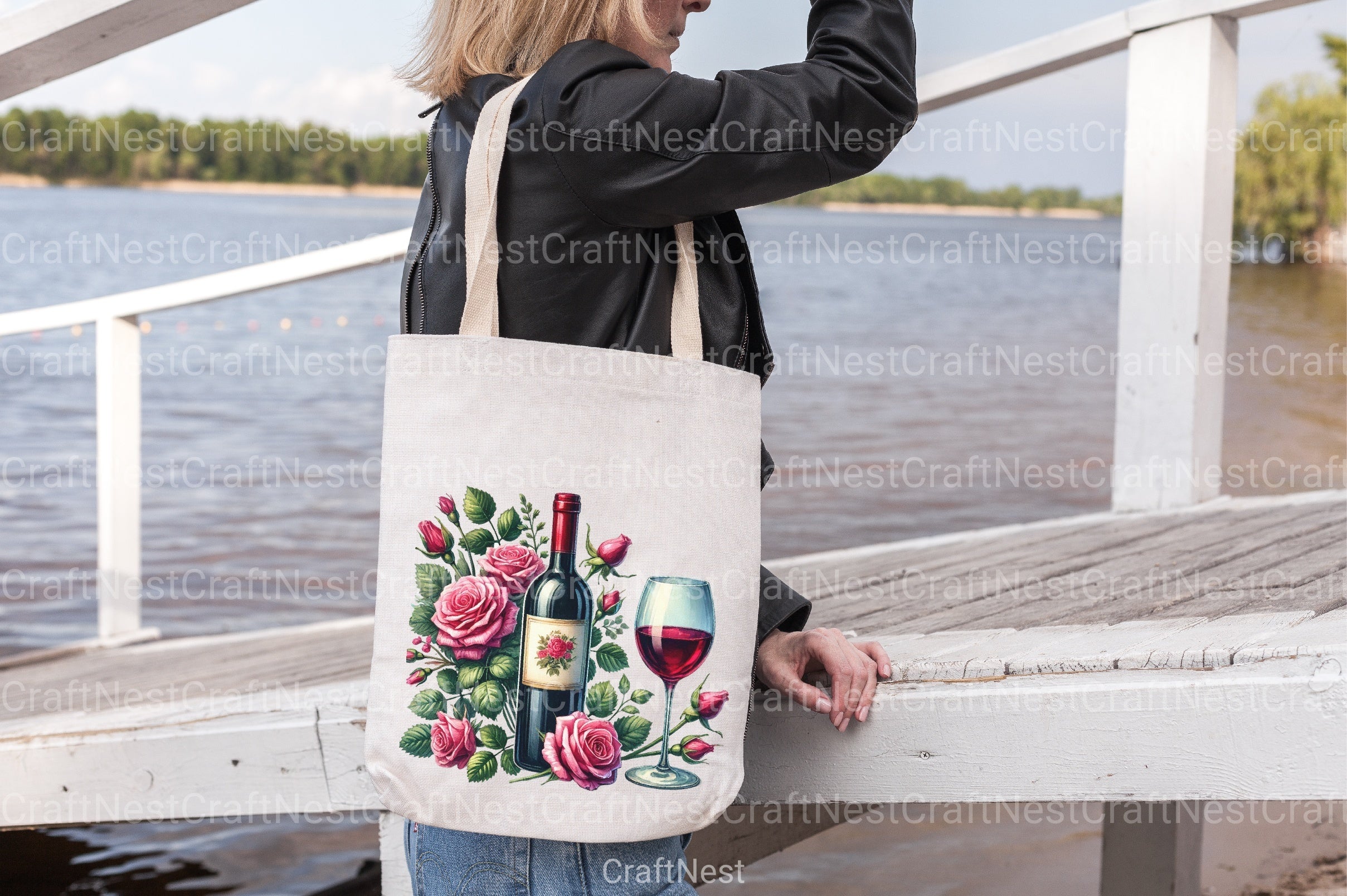 Roses and Wine Clipart Bundle - CraftNest - Digital Crafting and Art